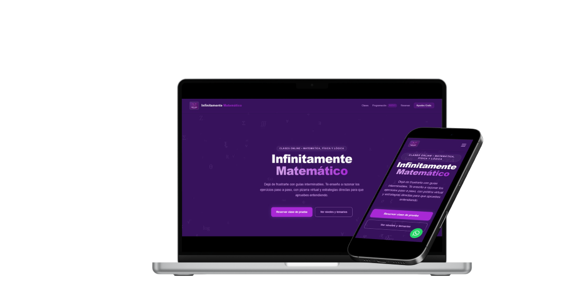 Infinitamente Matemático — Plataforma de Clases